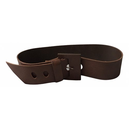 Pre-owned Ixos Leather Belt In Brown