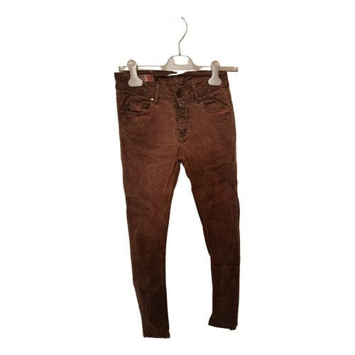 Pre-owned Plein Sud Slim Jeans In Brown
