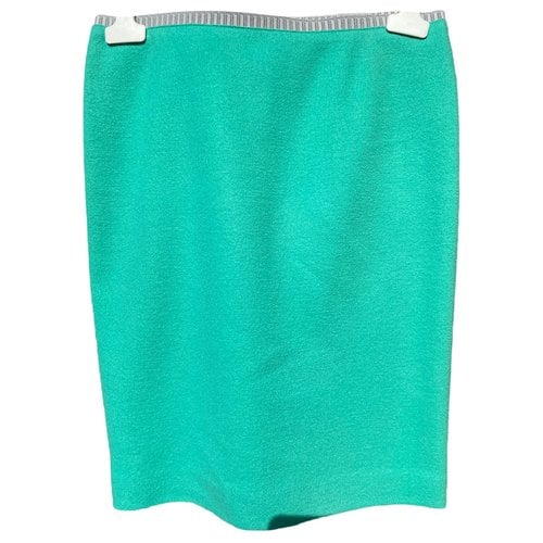 Pre-owned Marc Cain Wool Mid-length Skirt In Green