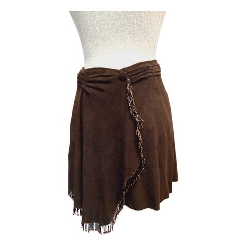 Pre-owned Emporio Armani Mini Skirt In Brown