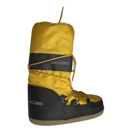 Pre-owned Marc By Marc Jacobs Ankle Boots In Yellow
