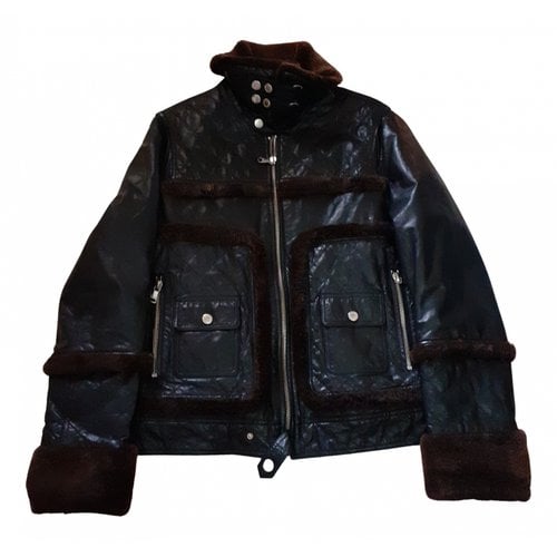 Pre-owned D&g Leather Jacket In Black
