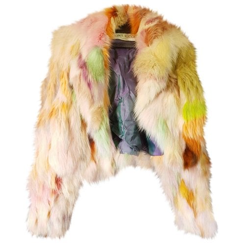 Pre-owned Nina Ricci Faux Fur Jacket In Multicolour