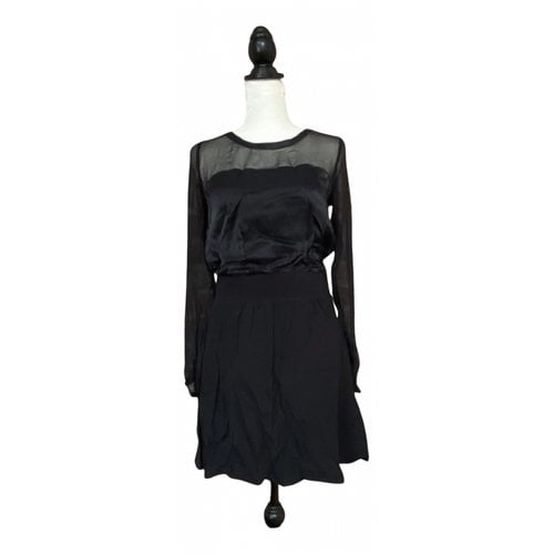 Pre-owned Marie Sixtine Silk Mid-length Dress In Black