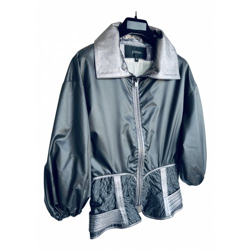 Pre-owned Jitrois Leather Jacket In Grey
