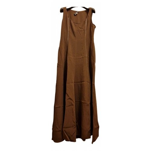 Pre-owned Claude Montana Dress In Brown