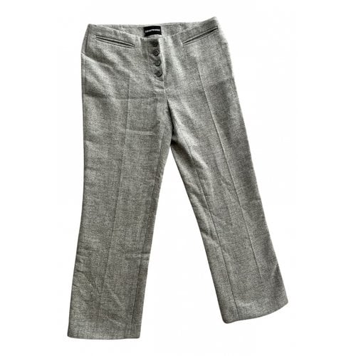 Pre-owned Emporio Armani Trousers In Grey