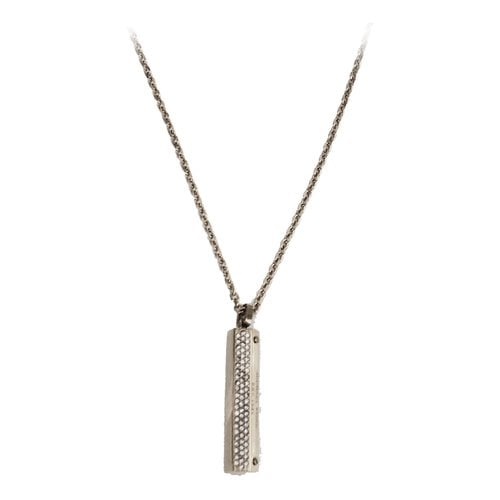 Pre-owned Michael Kors Necklace In Silver
