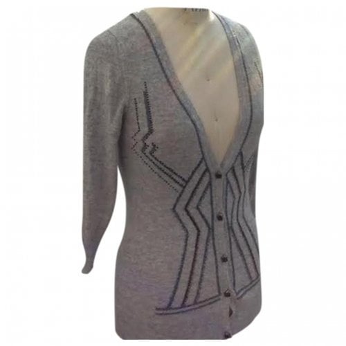 Pre-owned Diane Von Furstenberg Wool Cardigan In Grey