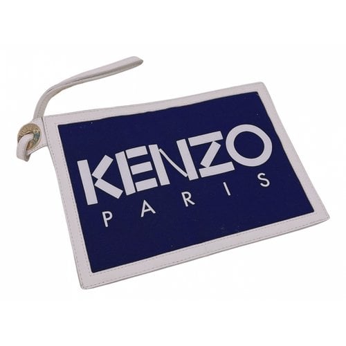 Pre-owned Kenzo Cloth Small Bag In Blue