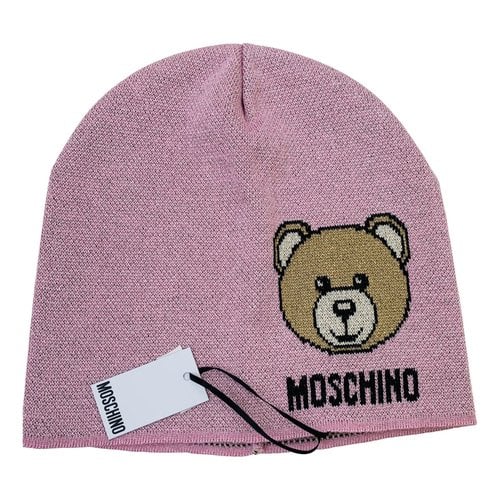 Pre-owned Moschino Beanie In Pink