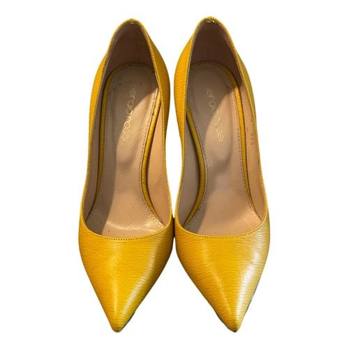 Pre-owned Sergio Rossi Leather Heels In Yellow