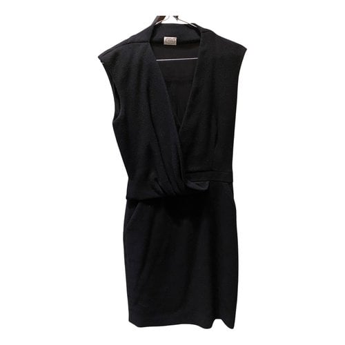 Pre-owned Agnona Cashmere Mini Dress In Black