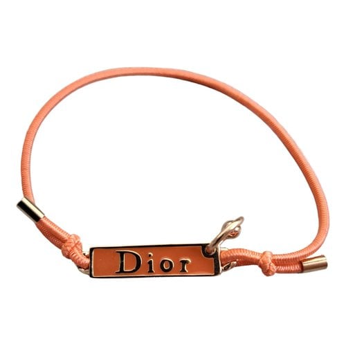 Pre-owned Dior Monogramme Bracelet In Orange