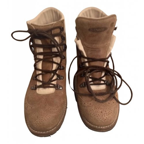 Pre-owned Diemme Ankle Boots In Camel