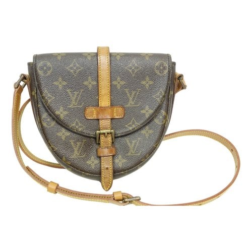 Pre-owned Louis Vuitton Chantilly Leather Crossbody Bag In Brown