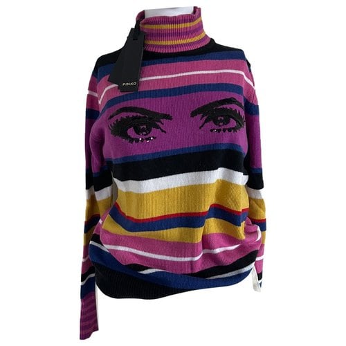 Pre-owned Pinko Wool Jumper In Multicolour