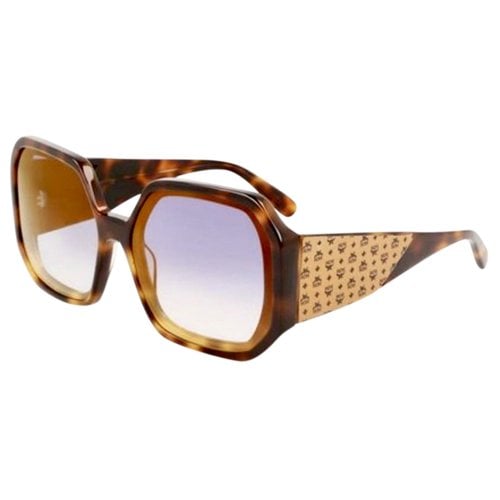 Pre-owned Mcm Oversized Sunglasses In Brown