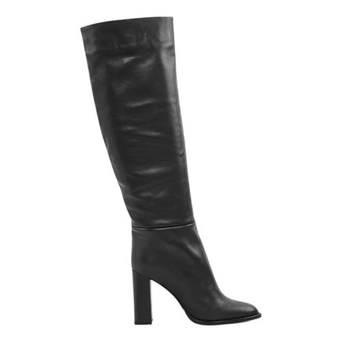 Pre-owned Chantal Thomass Leather Boots In Black