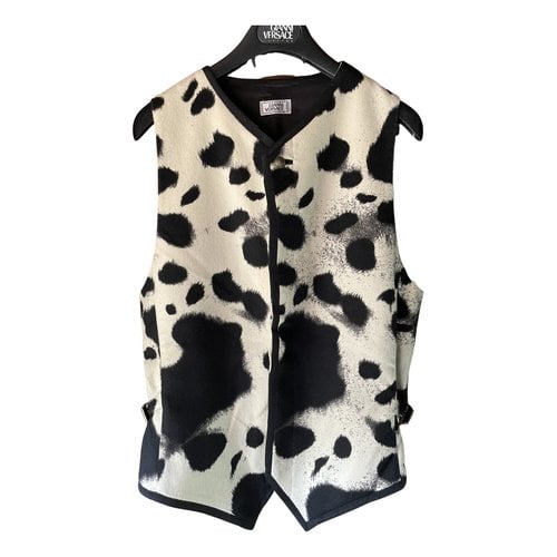 Pre-owned Versace Wool Vest In Multicolour