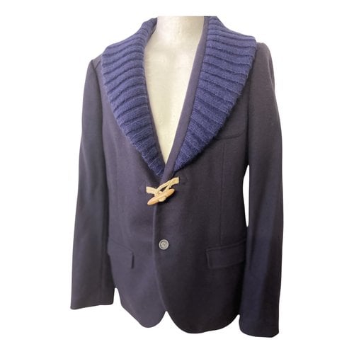 Pre-owned Frankie Morello Wool Jacket In Blue