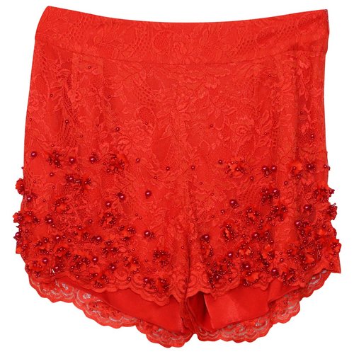 Pre-owned Jenny Packham Shorts In Red