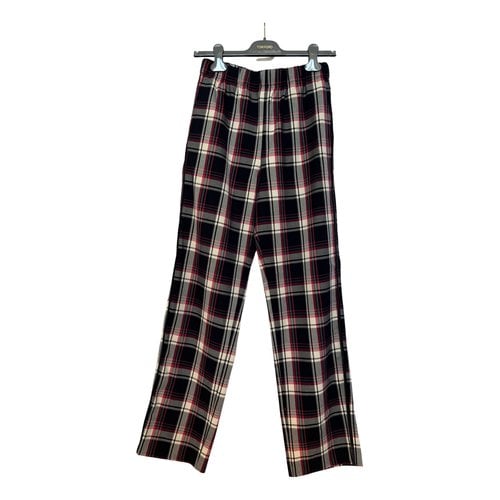 Pre-owned Maje Trousers In Multicolour