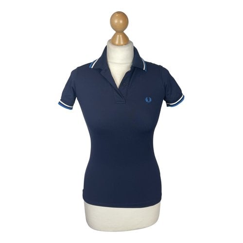 Pre-owned Fred Perry Polo In Navy