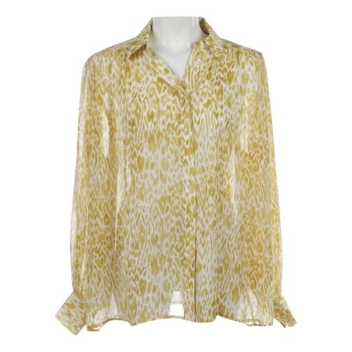 Pre-owned Anine Bing Silk Blouse In Yellow