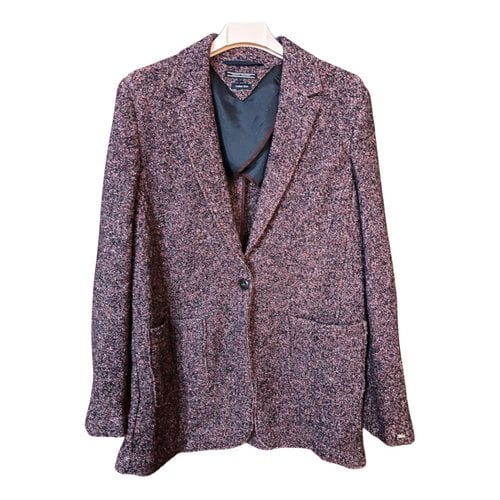 Pre-owned Tommy Hilfiger Wool Blazer In Multicolour