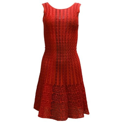Pre-owned Alaïa Mid-length Dress In Red