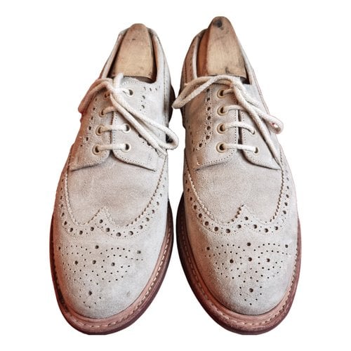 Pre-owned Church's Lace Ups In Beige