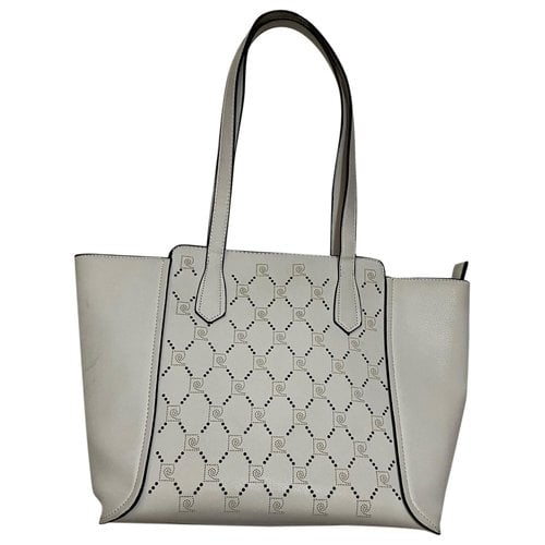 Pre-owned Pierre Cardin Vegan Leather Handbag In White