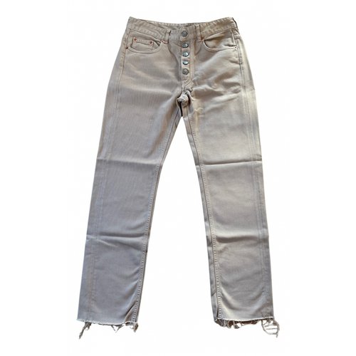 Pre-owned Mm6 Maison Margiela Slim Jeans In Pink