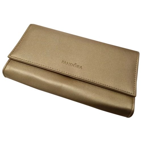 Pre-owned Pandora Clutch Bag In Gold
