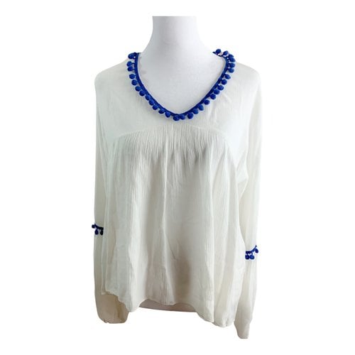 Pre-owned Misa Blouse In White