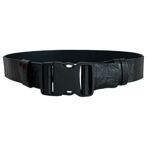 Pre-owned Isabel Marant Patent Leather Belt In Black