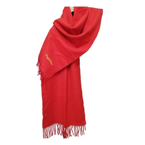 Pre-owned Byblos Wool Scarf & Pocket Square In Red