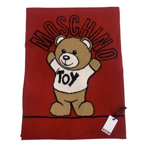 Pre-owned Moschino Wool Scarf In Red