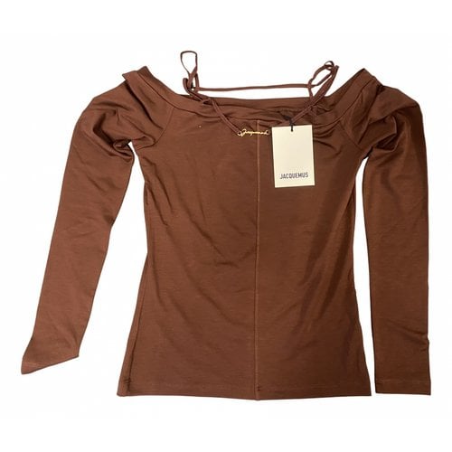 Pre-owned Jacquemus T-shirt In Brown