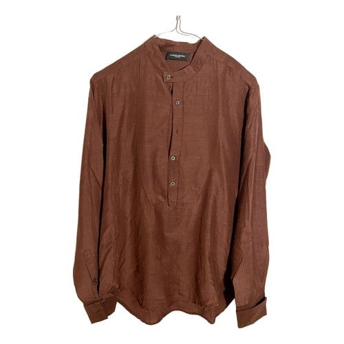 Pre-owned Costume National Wool Shirt In Burgundy