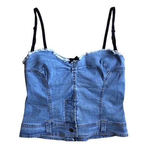 Pre-owned D&g Corset In Blue