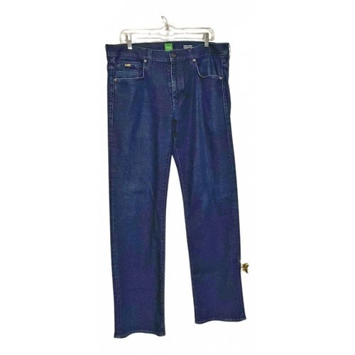 Pre-owned Hugo Boss Straight Jeans In Blue