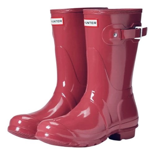 Pre-owned Hunter Boots In Pink