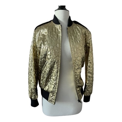 Pre-owned Celine Silk Jacket In Gold