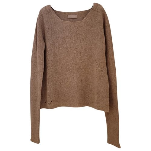 Pre-owned Zadig & Voltaire Cashmere Jumper In Beige