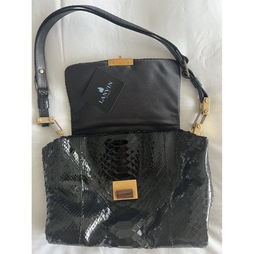 Pre-owned Lanvin Handbag In Black
