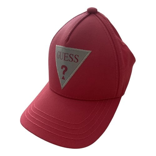 Pre-owned Guess Cap In Pink