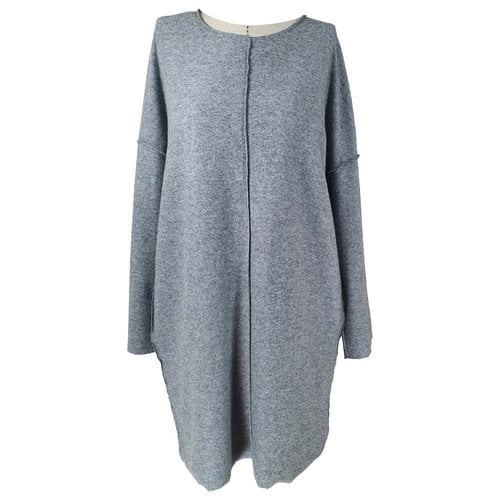 Pre-owned Forte Forte Wool Mid-length Dress In Grey