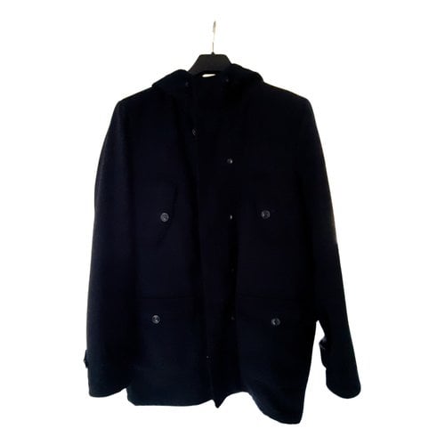Pre-owned Mauro Grifoni Wool Parka In Blue